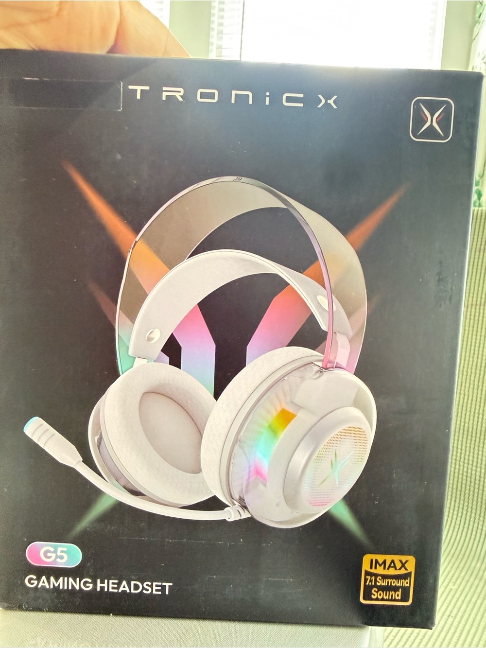 G5 White Gaming Headset with RGB Lighting